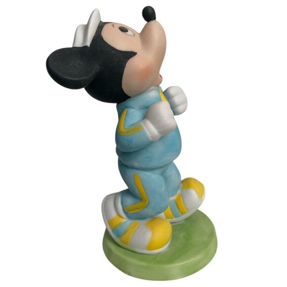 Vintage Disney Minnie Mickey Mouse Jogging Workout Aerobics Ceramic Figurines - Picture 2 of 13